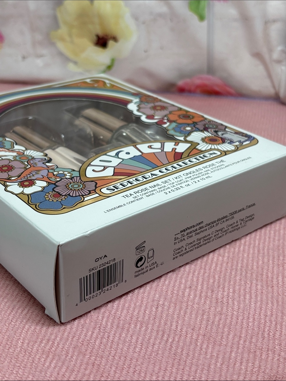 Coach x Sephora Nail Set Tea Rose Limited Edition Collection New in Box - Picture 6 of 12